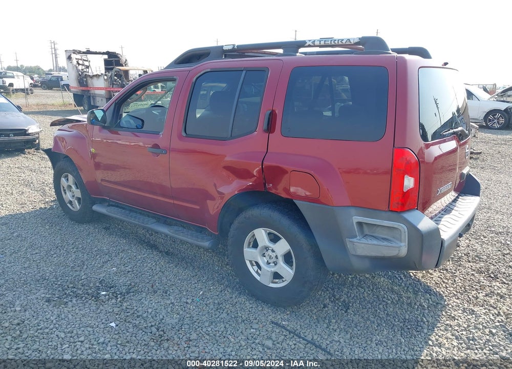 2006 NISSAN XTERRA S VIN: 5N1AN08U26C500516