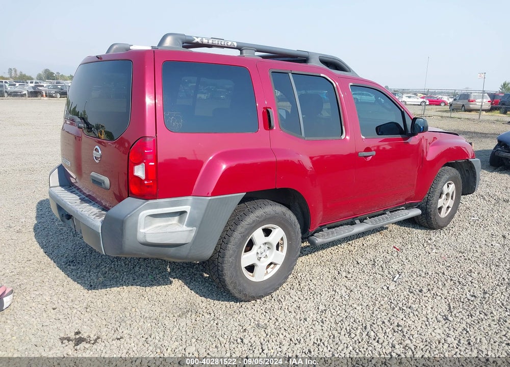 2006 NISSAN XTERRA S VIN: 5N1AN08U26C500516