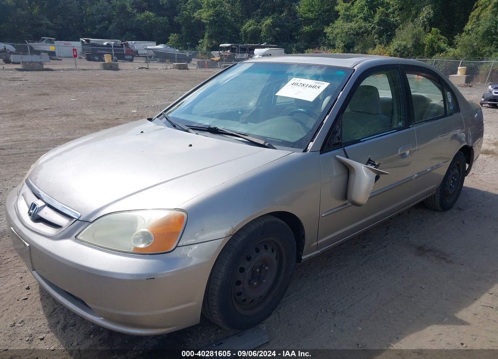 2001 HONDA CIVIC EX VIN: 2HGES26711H550337