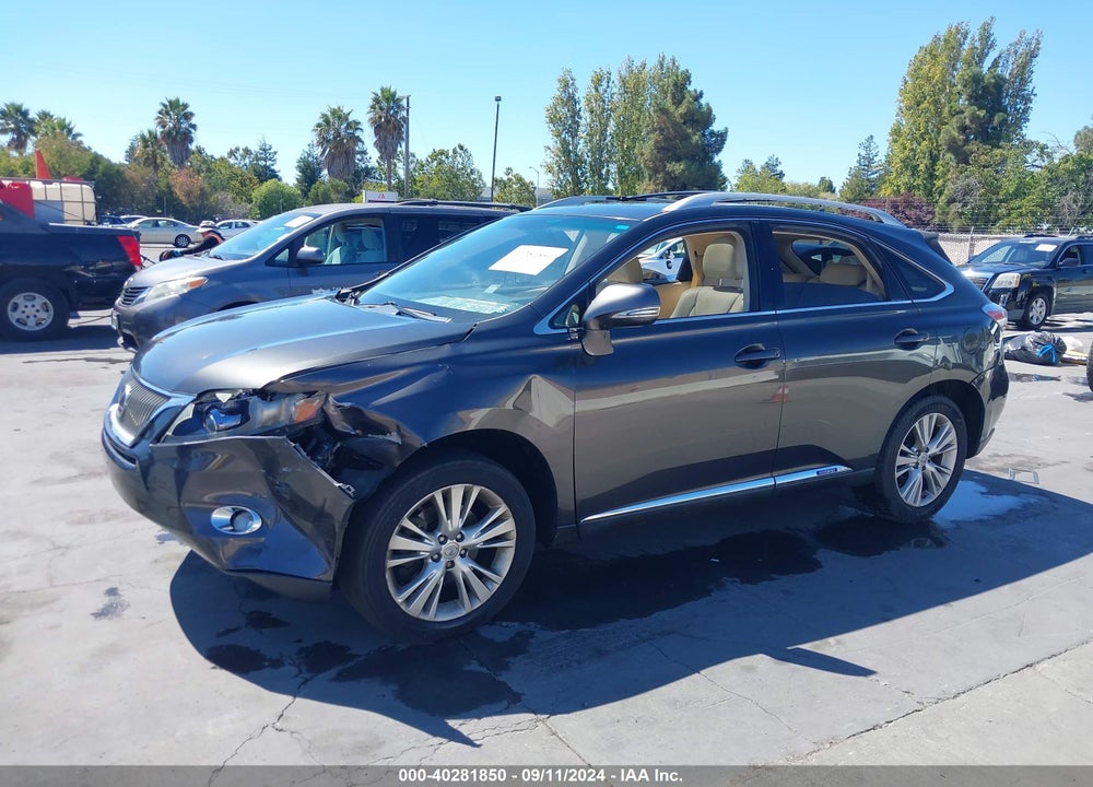 2010 LEXUS RX 450H VIN: JTJBC1BA7A2413855