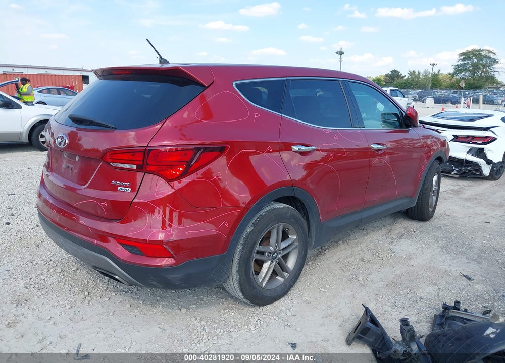 2018 HYUNDAI SANTA FE SPORT 2.4L VIN: 5XYZTDLB4JG541812