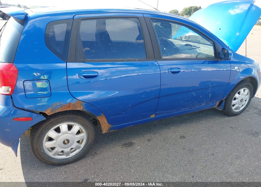 2005 CHEVROLET AVEO LT VIN: KL1TG62695B345043