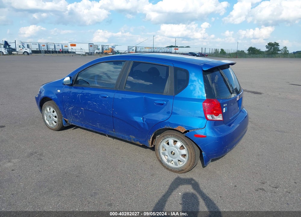 2005 CHEVROLET AVEO LT VIN: KL1TG62695B345043