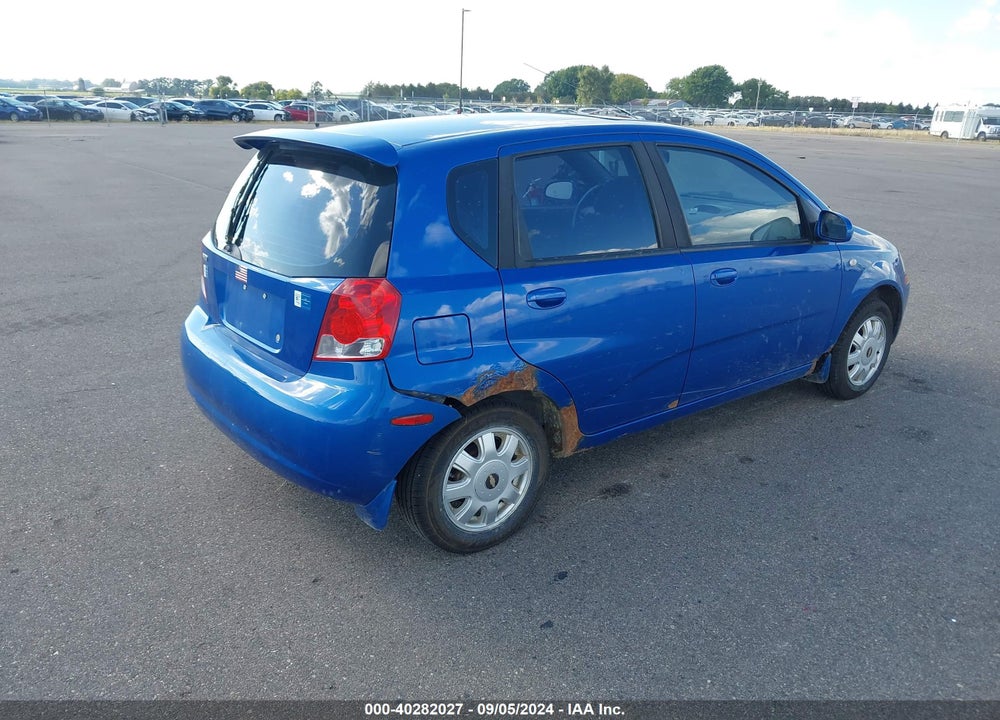 2005 CHEVROLET AVEO LT VIN: KL1TG62695B345043