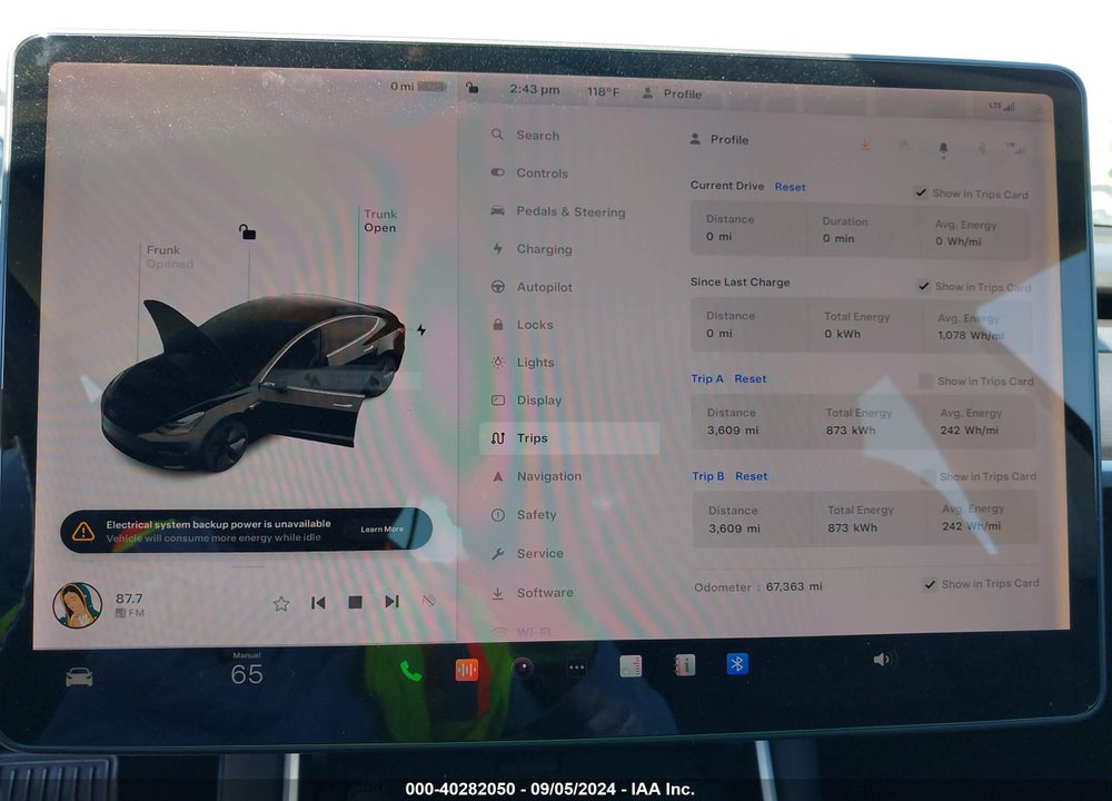 2019 TESLA MODEL 3 LONG RANGE/MID RANGE/STANDARD RANGE/STANDARD RANGE PLUS VIN: 5YJ3E1EAXKF397646