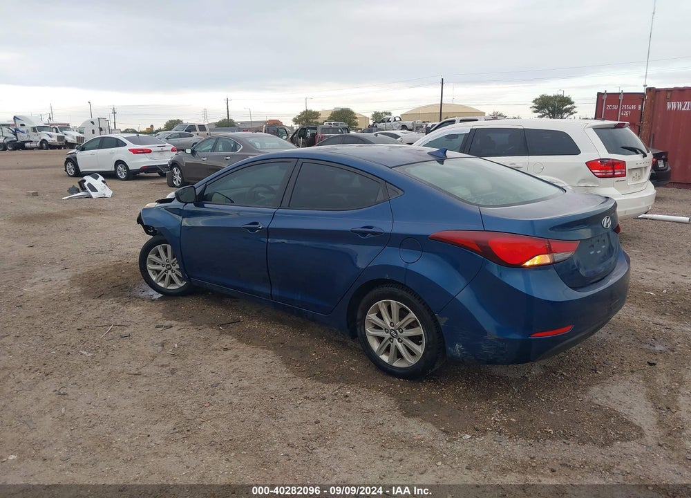 2015 HYUNDAI ELANTRA SE VIN: KMHDH4AE0FU267244