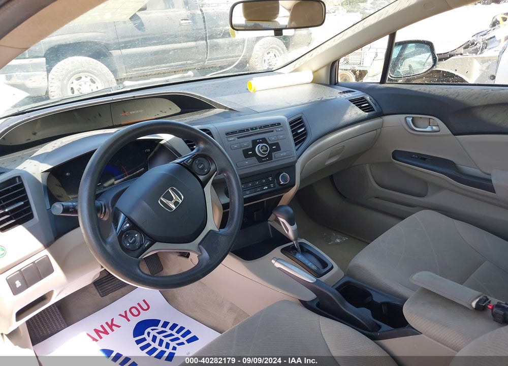2012 HONDA CIVIC LX VIN: 19XFB2F53CE092641