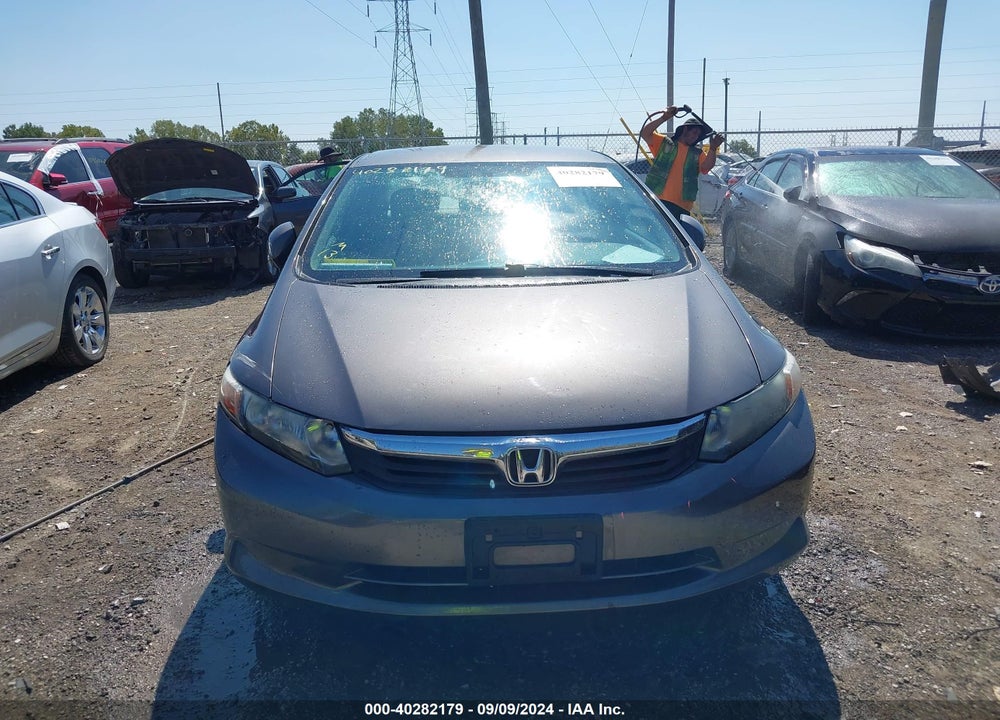 2012 HONDA CIVIC LX VIN: 19XFB2F53CE092641