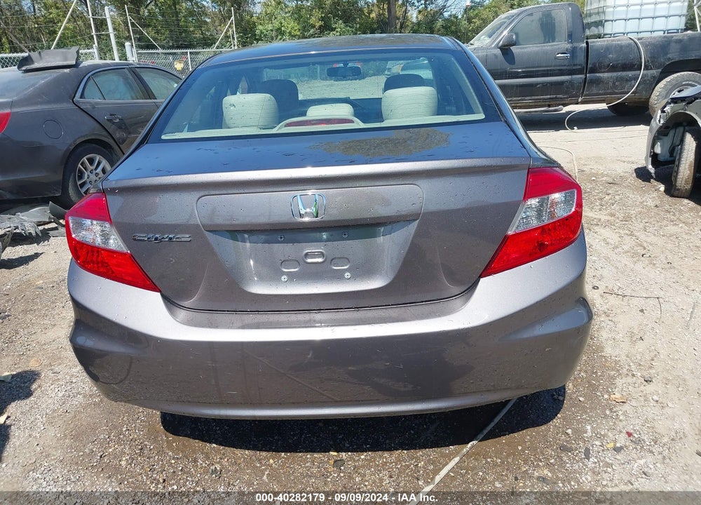 2012 HONDA CIVIC LX VIN: 19XFB2F53CE092641
