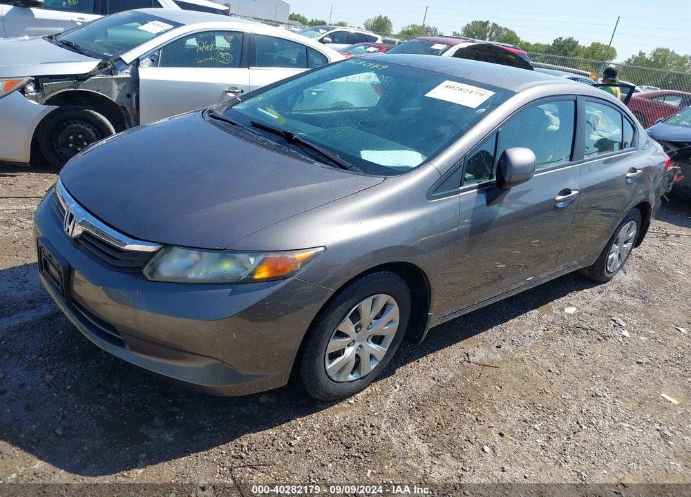 2012 HONDA CIVIC LX VIN: 19XFB2F53CE092641
