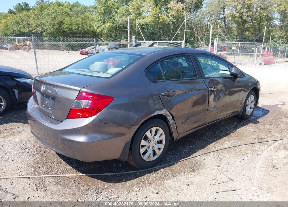 2012 HONDA CIVIC LX VIN: 19XFB2F53CE092641