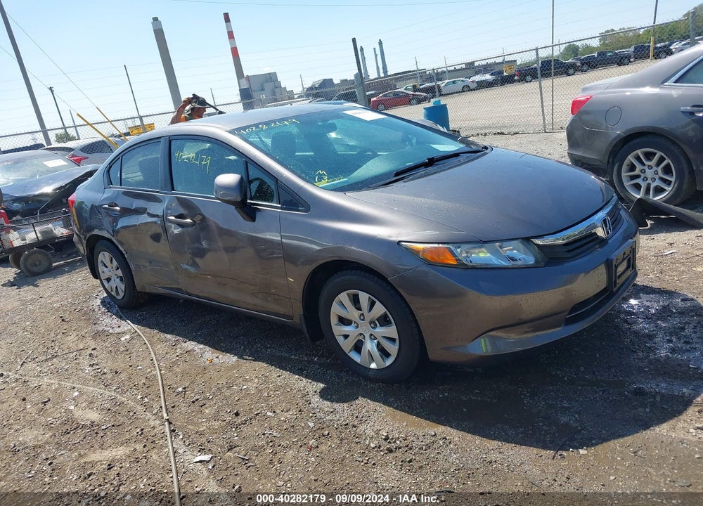 2012 HONDA CIVIC LX VIN: 19XFB2F53CE092641