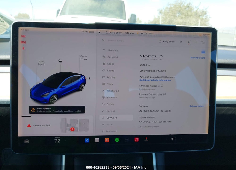 2018 TESLA MODEL 3 LONG RANGE/MID RANGE VIN: 5YJ3E1EA0JF048476