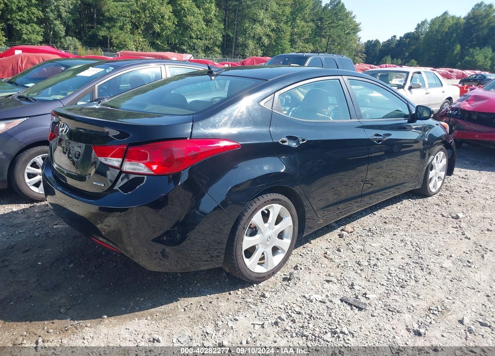 2011 HYUNDAI ELANTRA LIMITED (ULSAN PLANT) VIN: KMHDH4AE6BU099510