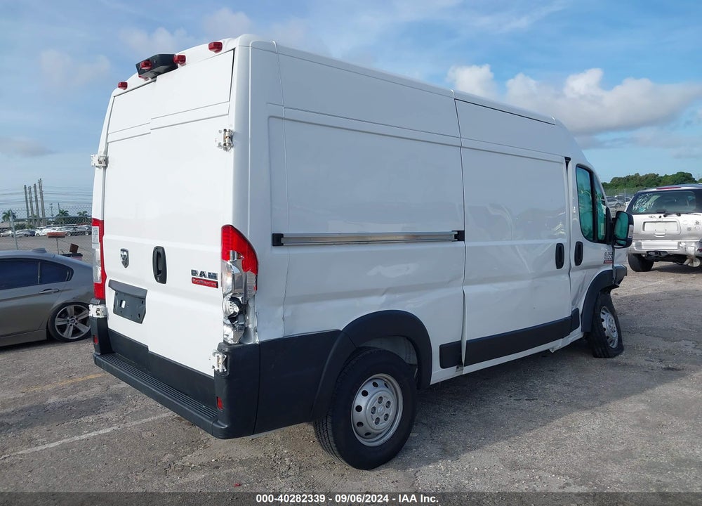 2020 RAM PROMASTER 1500 HIGH ROOF 136 WB VIN: 3C6TRVBG1LE103506