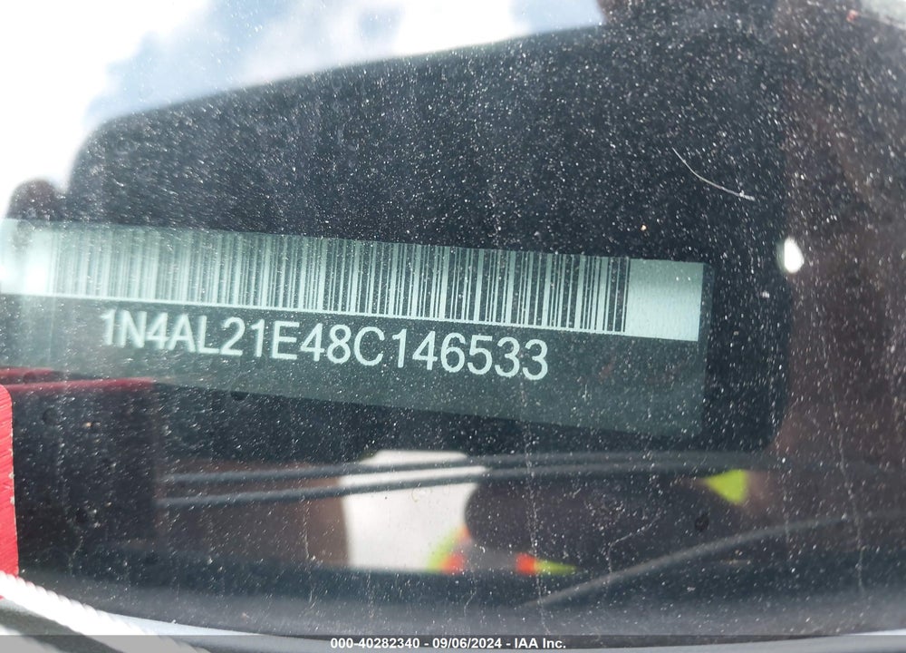 2008 NISSAN ALTIMA 2.5 S VIN: 1N4AL21E48C146533