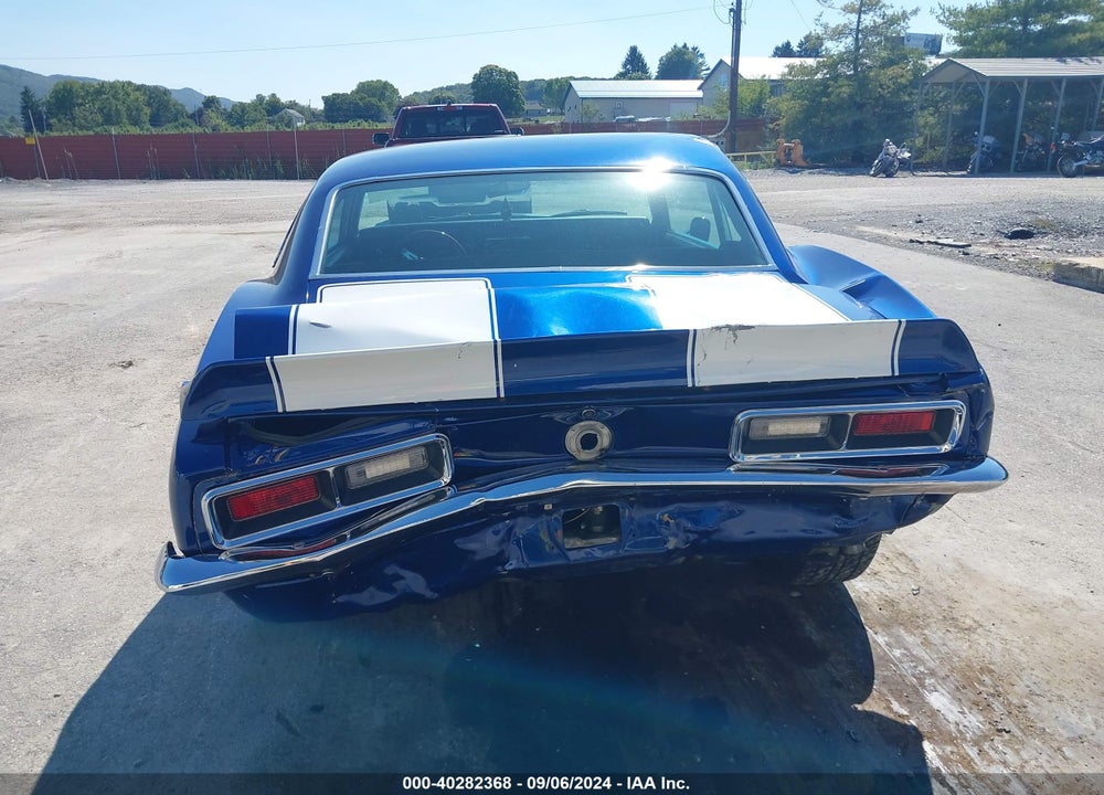 1968 CHEVROLET CAMARO VIN: 124378N309832