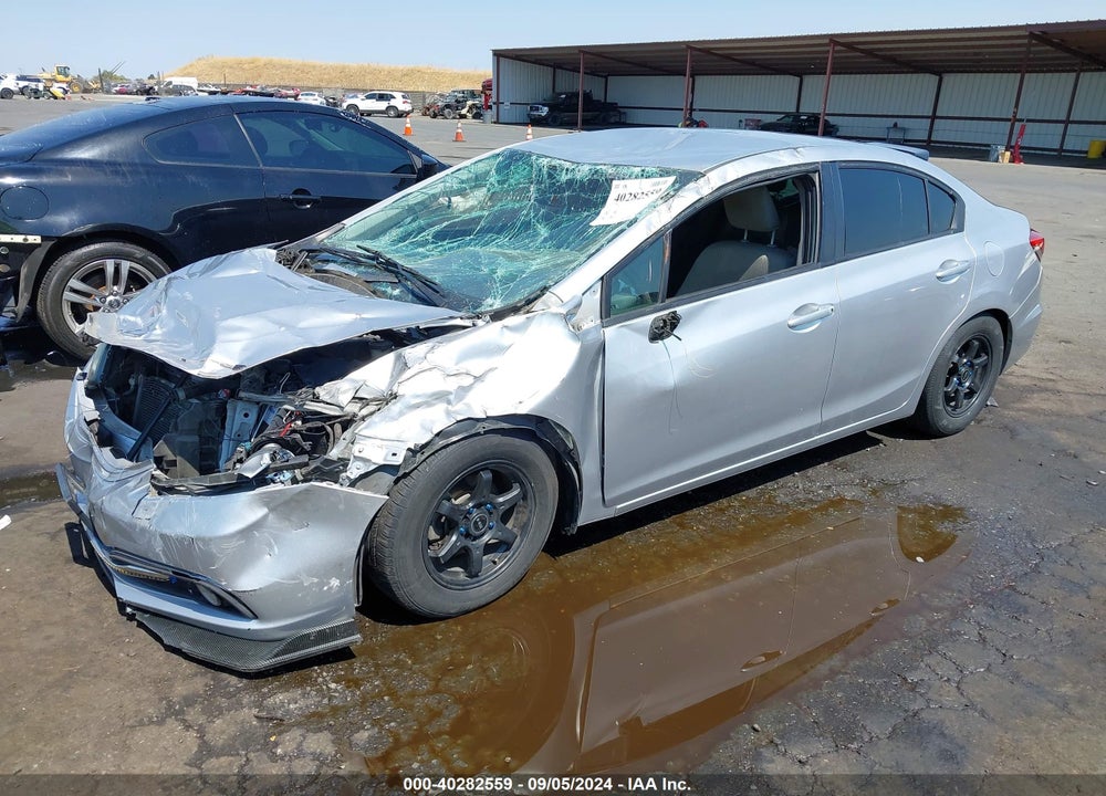 2014 HONDA CIVIC LX VIN: 19XFB2E53EE077660