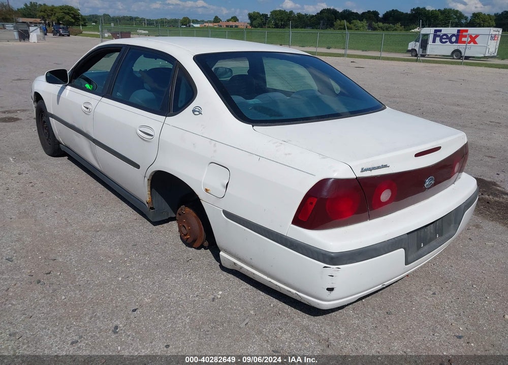 2003 CHEVROLET IMPALA VIN: 2G1WF52E039400917