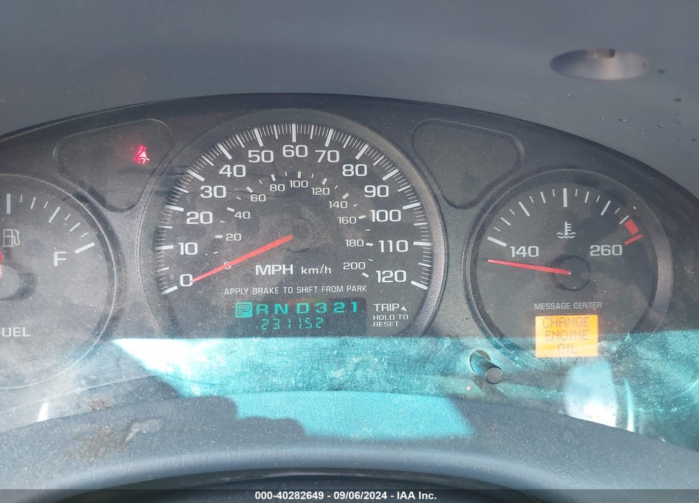 2003 CHEVROLET IMPALA VIN: 2G1WF52E039400917