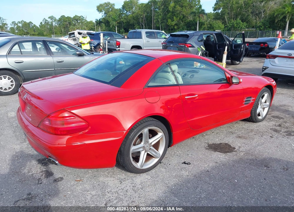 2004 MERCEDES-BENZ SL 500 VIN: WDBSK75F14F076983