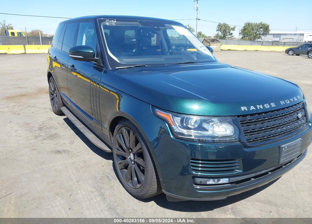 2016 LAND ROVER RANGE ROVER 5.0L V8 SUPERCHARGED VIN: SALGS2EFXGA279536