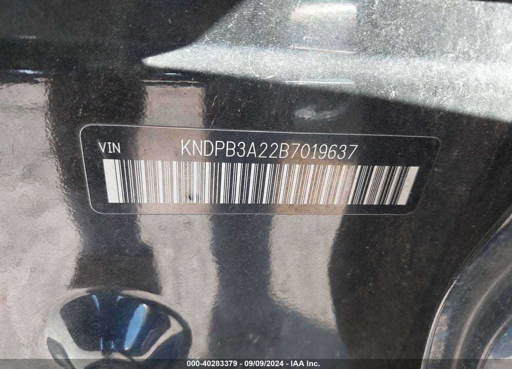2011 KIA SPORTAGE LX VIN: KNDPB3A22B7019637