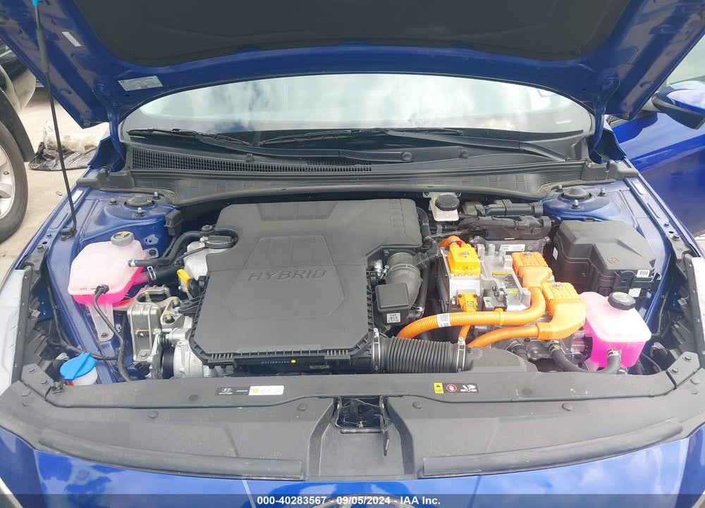 2023 HYUNDAI ELANTRA HYBRID BLUE VIN: KMHLM4AJ5PU091779