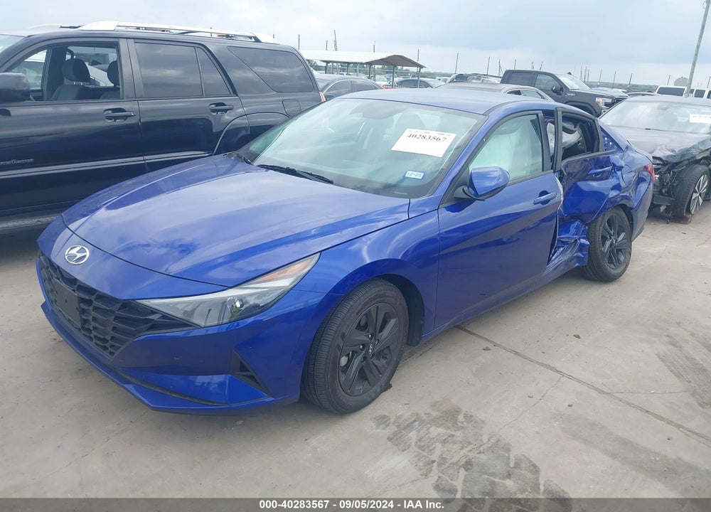 2023 HYUNDAI ELANTRA HYBRID BLUE VIN: KMHLM4AJ5PU091779