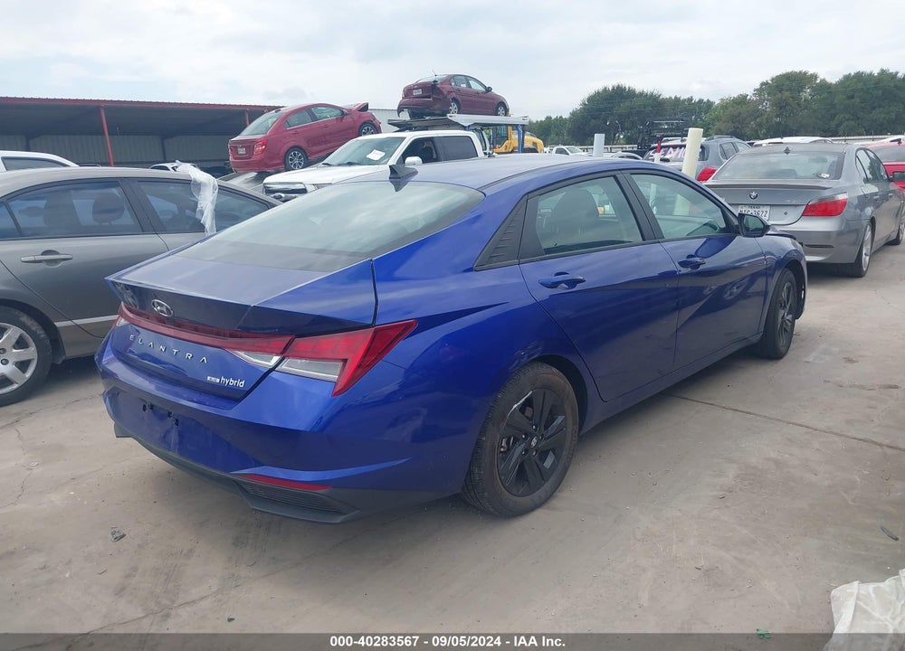 2023 HYUNDAI ELANTRA HYBRID BLUE VIN: KMHLM4AJ5PU091779