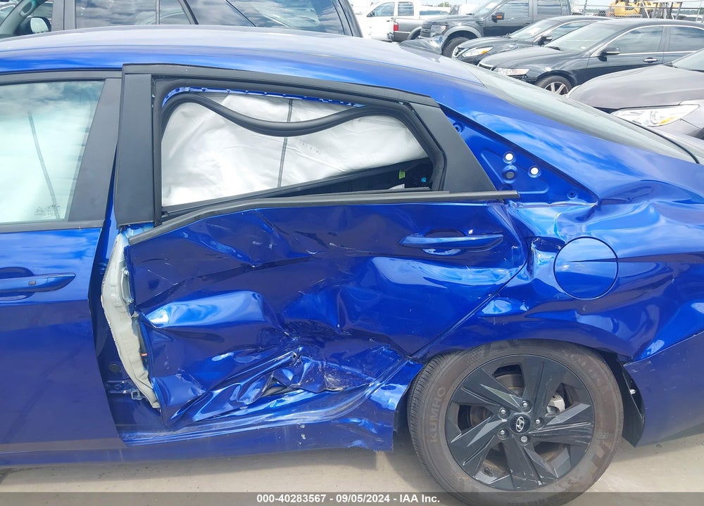 2023 HYUNDAI ELANTRA HYBRID BLUE VIN: KMHLM4AJ5PU091779