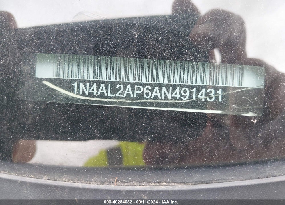 2010 NISSAN ALTIMA 2.5 S VIN: 1N4AL2AP6AN491431