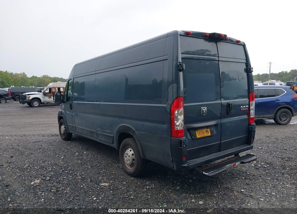 2019 RAM PROMASTER 3500 CARGO VAN HIGH ROOF 159 WB EXT VIN: 3C6URVJG2KE544579