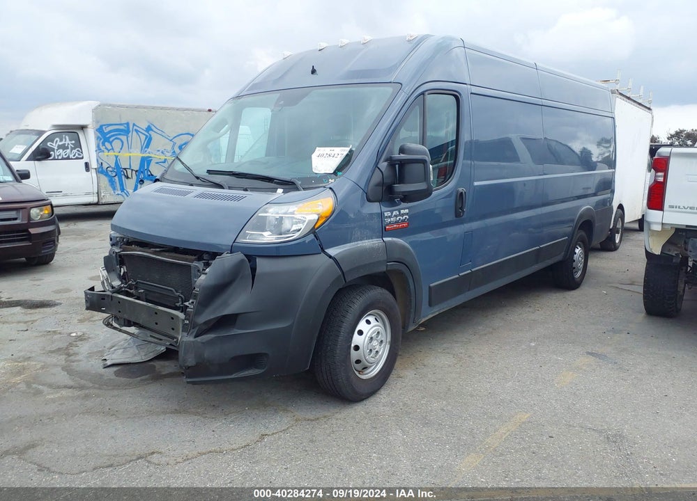 2021 RAM PROMASTER 3500 CARGO VAN HIGH ROOF 159 WB EXT VIN: 3C6MRVJG5ME556700