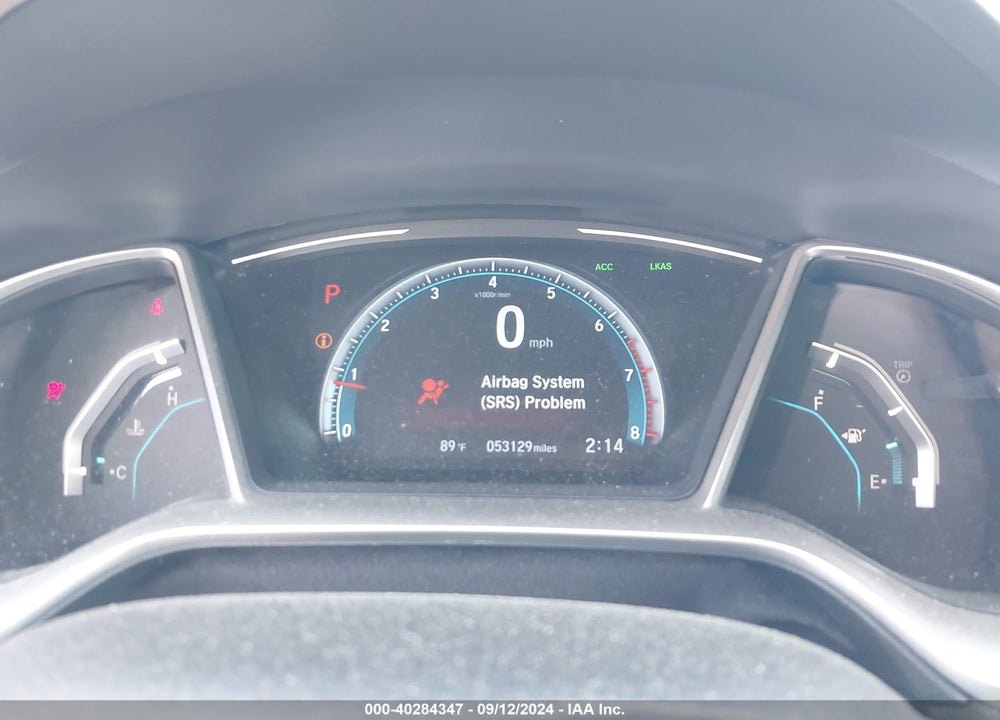 2019 HONDA CIVIC EX VIN: 2HGFC3B32KH357318