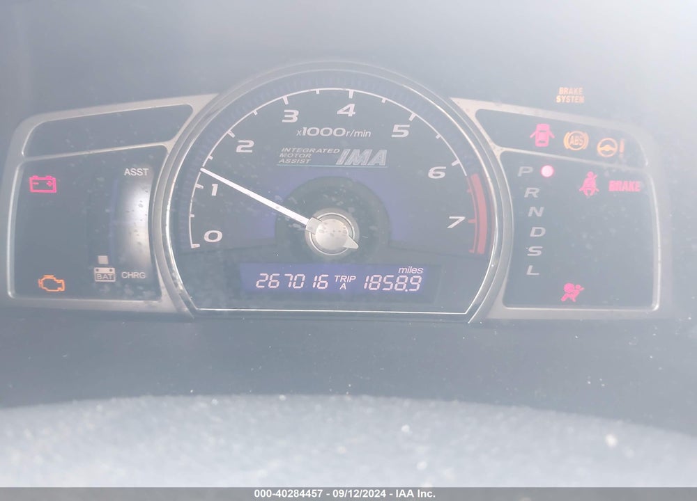 2007 HONDA CIVIC HYBRID VIN: JHMFA36227S024976