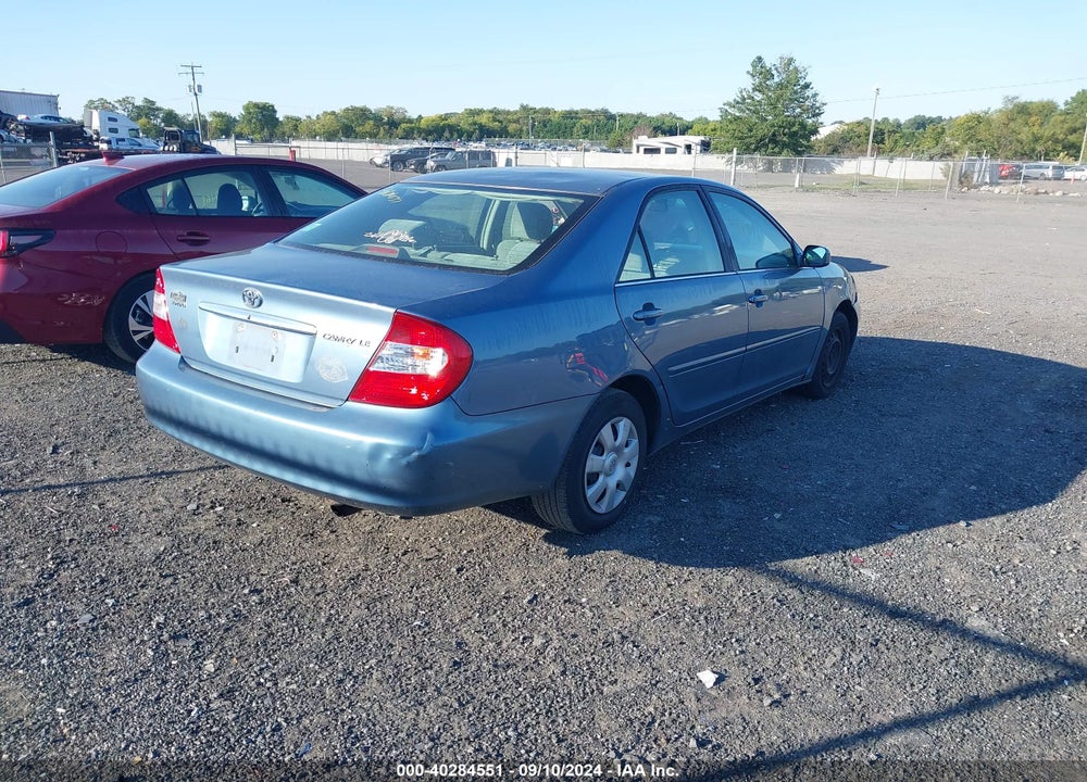 2004 TOYOTA CAMRY LE VIN: 4T1BE32K24U923844