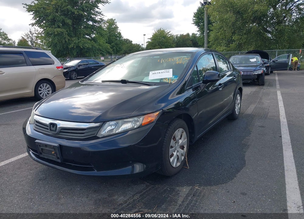 2012 HONDA CIVIC LX VIN: 2HGFB2F59CH312225