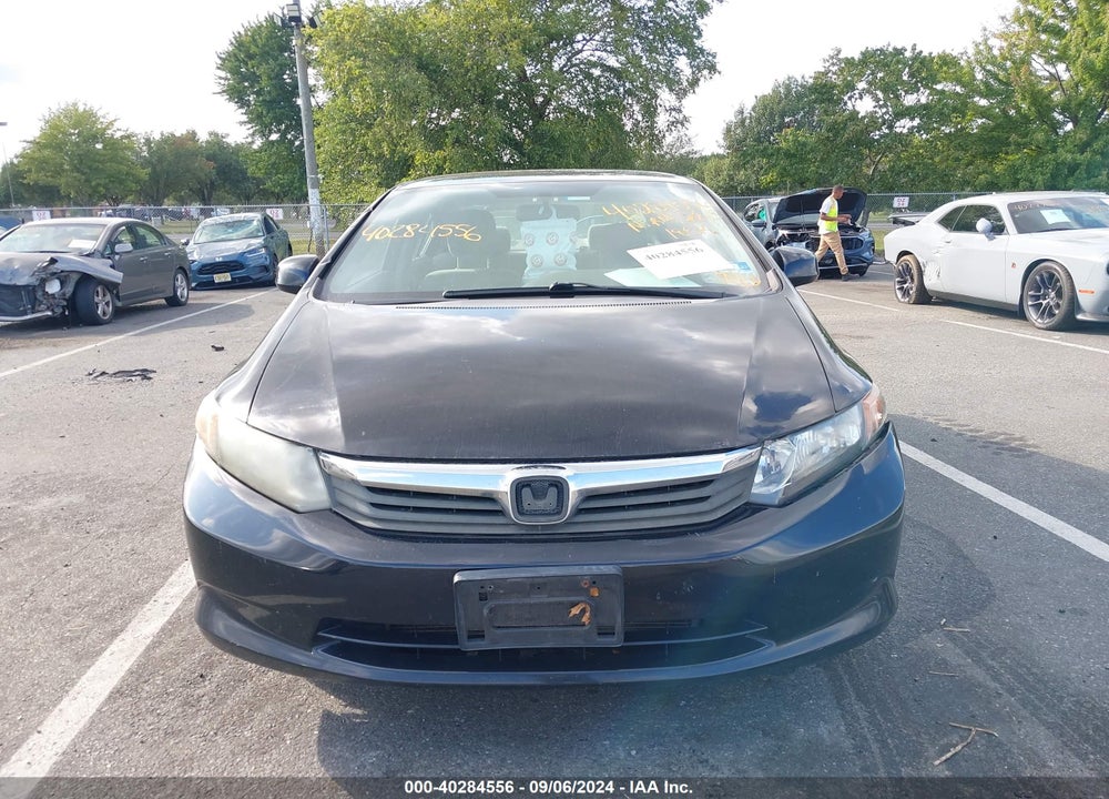 2012 HONDA CIVIC LX VIN: 2HGFB2F59CH312225