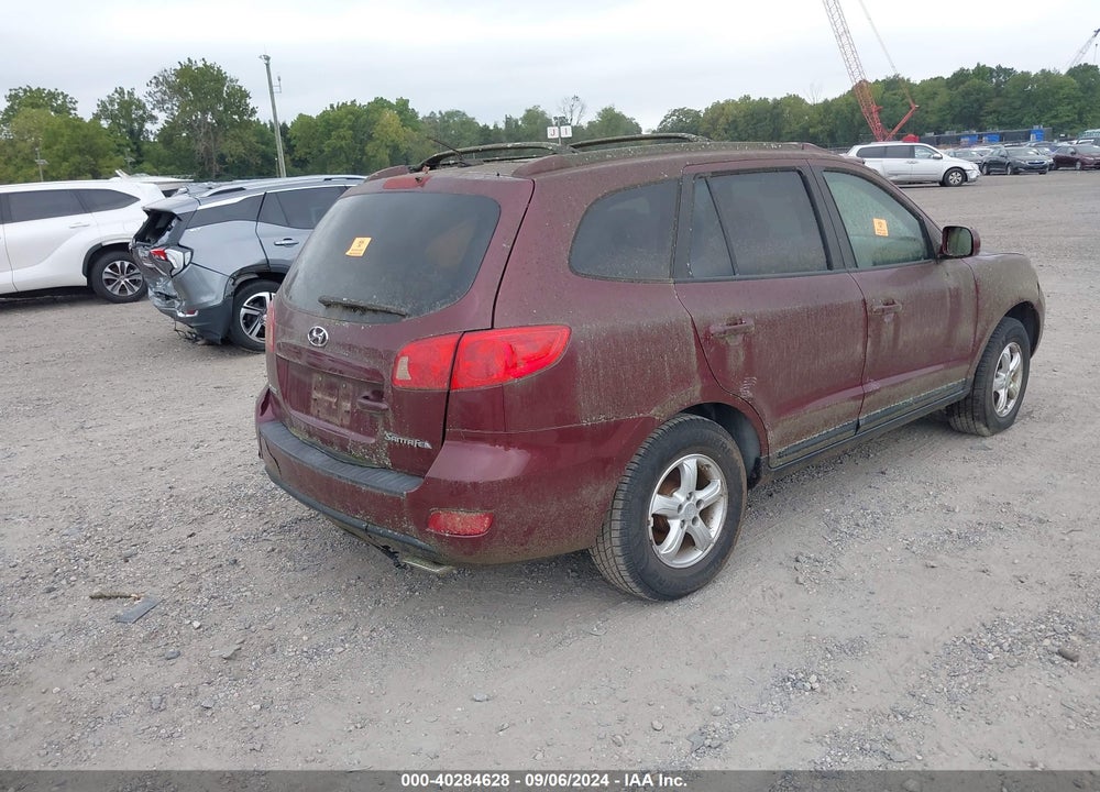 2007 HYUNDAI SANTA FE GLS VIN: 5NMSG13D87H101421