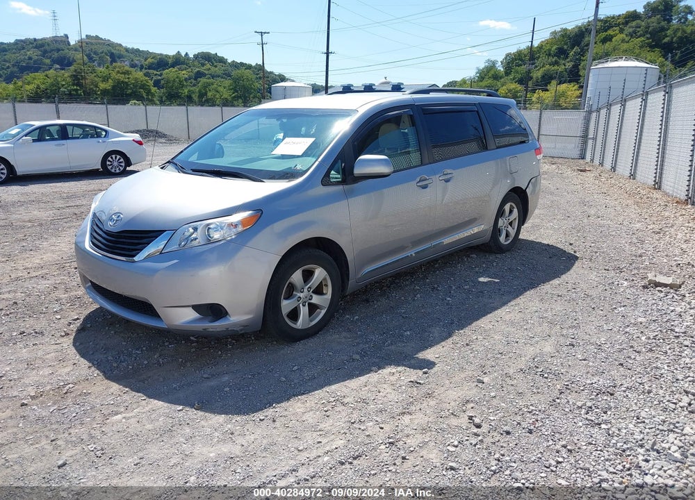 2012 TOYOTA SIENNA LE V6 8 PASSENGER VIN: 5TDKK3DCXCS264787