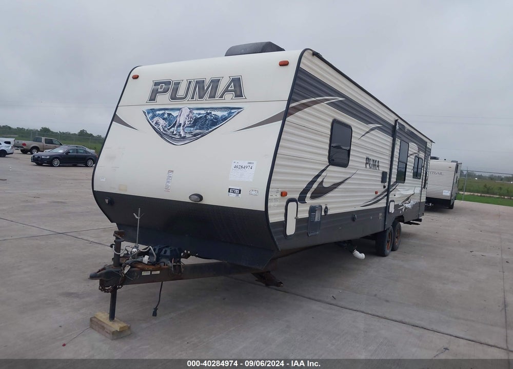 2016 FOREST RIVER PUMA TRAVEL TRAILER VIN: 4X4TPUF25GP059355