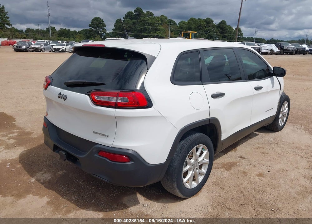 2015 CHERO JEEP KEE SPORT VIN: 1C4PJLABXFW535971