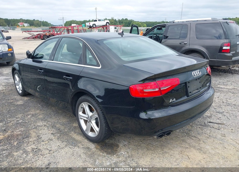 2013 AUDI A4 2.0T PREMIUM VIN: WAUAFAFL5DN027615