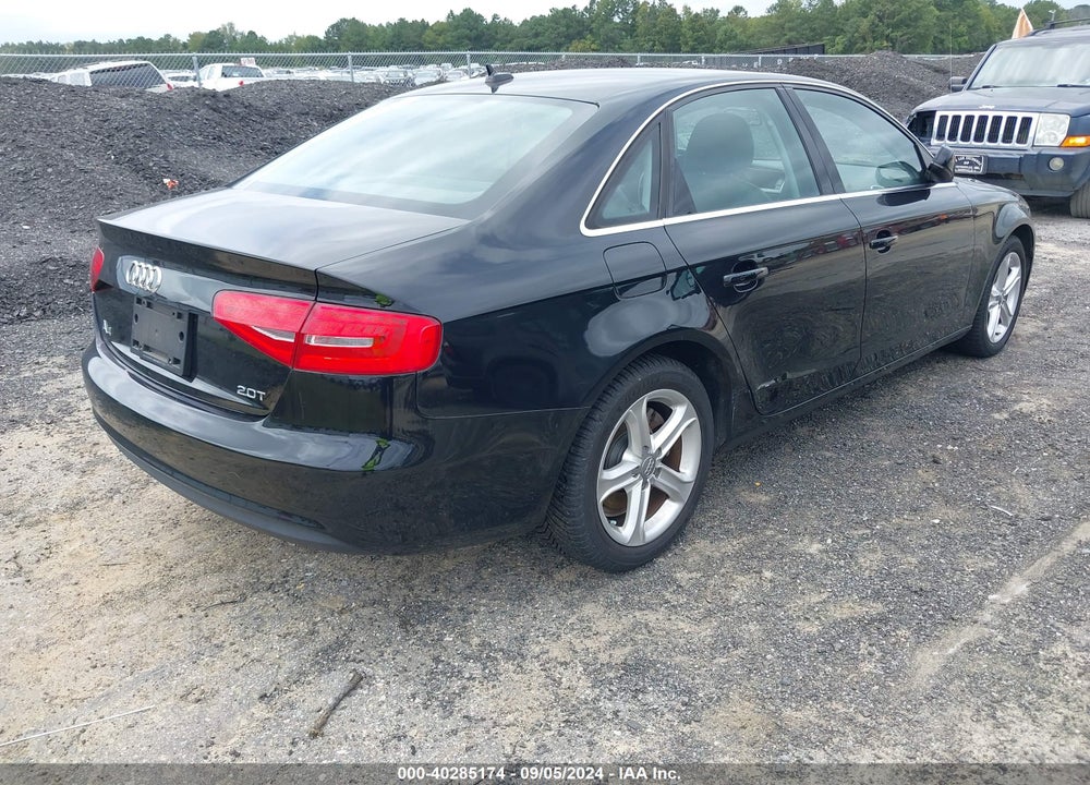 2013 AUDI A4 2.0T PREMIUM VIN: WAUAFAFL5DN027615