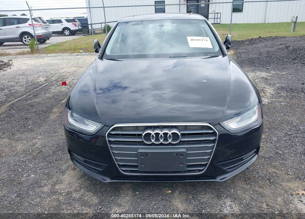 2013 AUDI A4 2.0T PREMIUM VIN: WAUAFAFL5DN027615