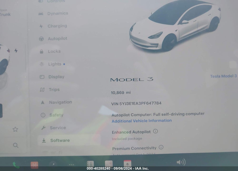 2023 TESLA MODEL 3 REAR-WHEEL DRIVE VIN: 5YJ3E1EA3PF647784
