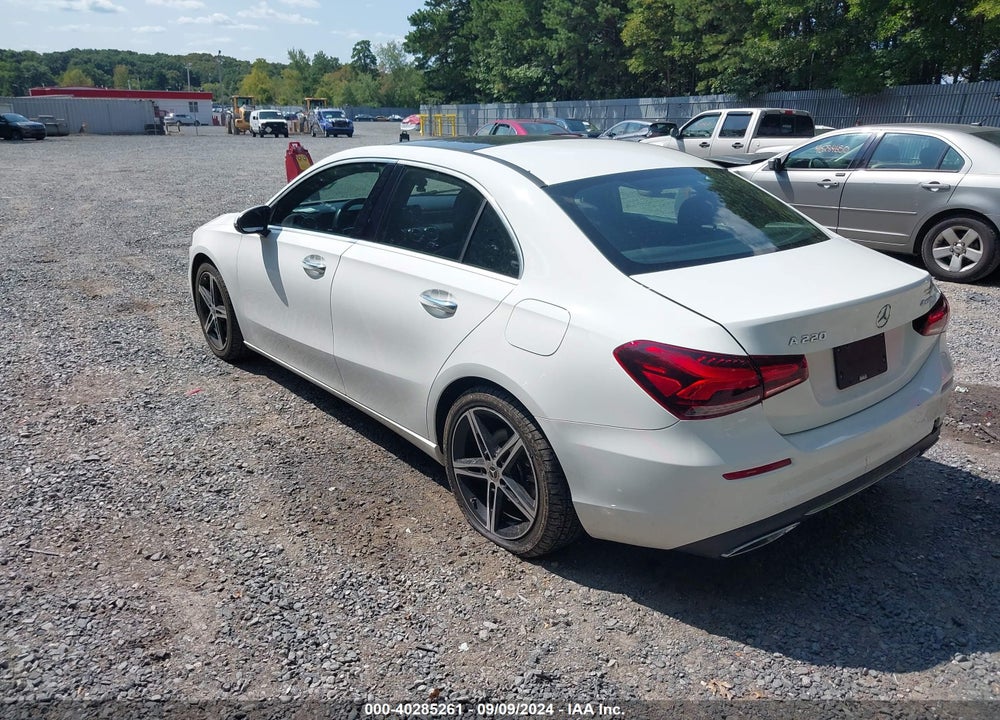 2019 MERCEDES-BENZ A 220 VIN: WDD3G4FB3KW000783