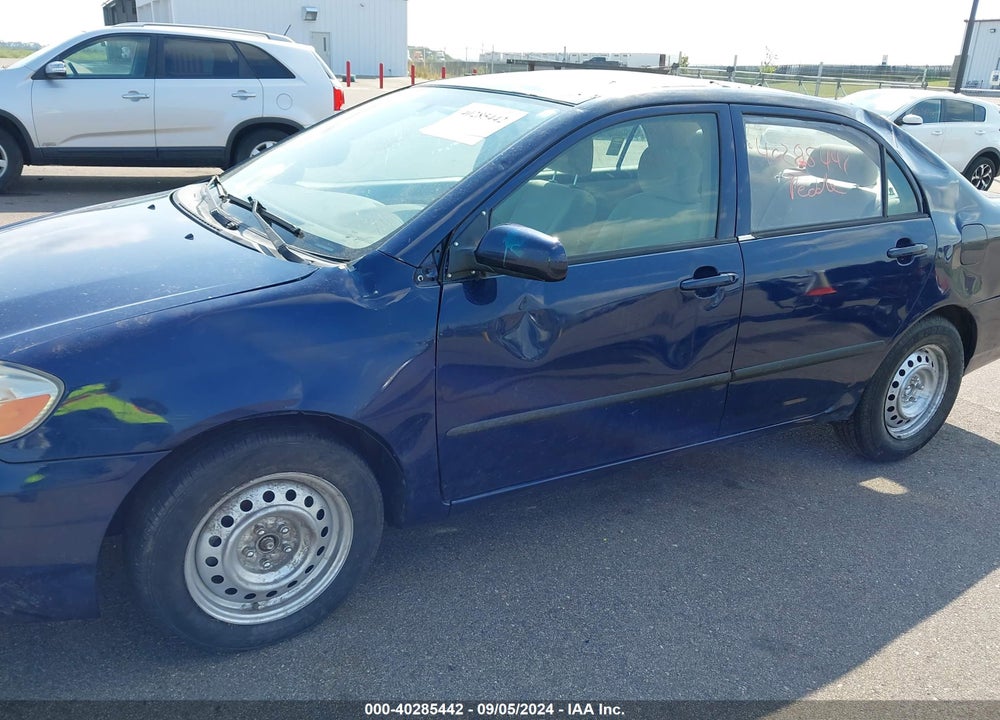 2008 TOYOTA COROLLA CE VIN: 2T1BR32E38C922580