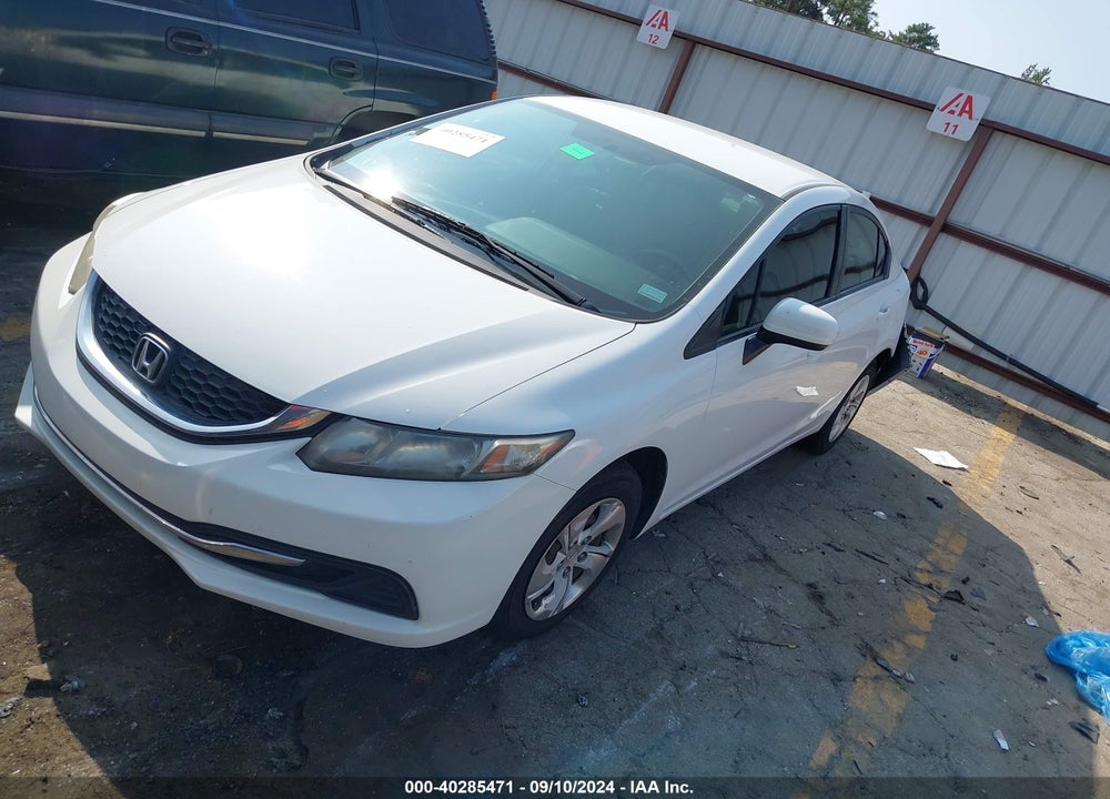 2014 HONDA CIVIC LX VIN: 19XFB2F57EE052873